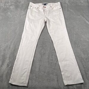 Ralph Lauren Sport Jeans Womens Size 30x31‎  White Low Rise Denim Straight Leg